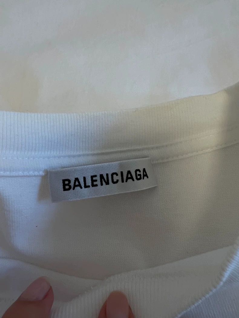 Balenciaga Balenciaga White letter logo short sleeve Size US XS / EU 42 / 0 - 4 Thumbnail
