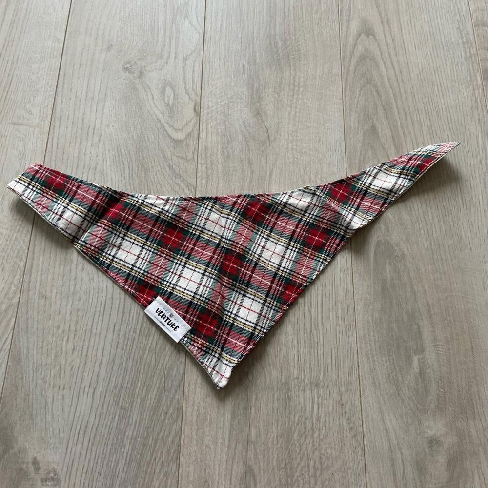 Designer Venture Dog Co Pumpkin and Plaid Dog Bandana Size ONE SIZE - 5 Thumbnail