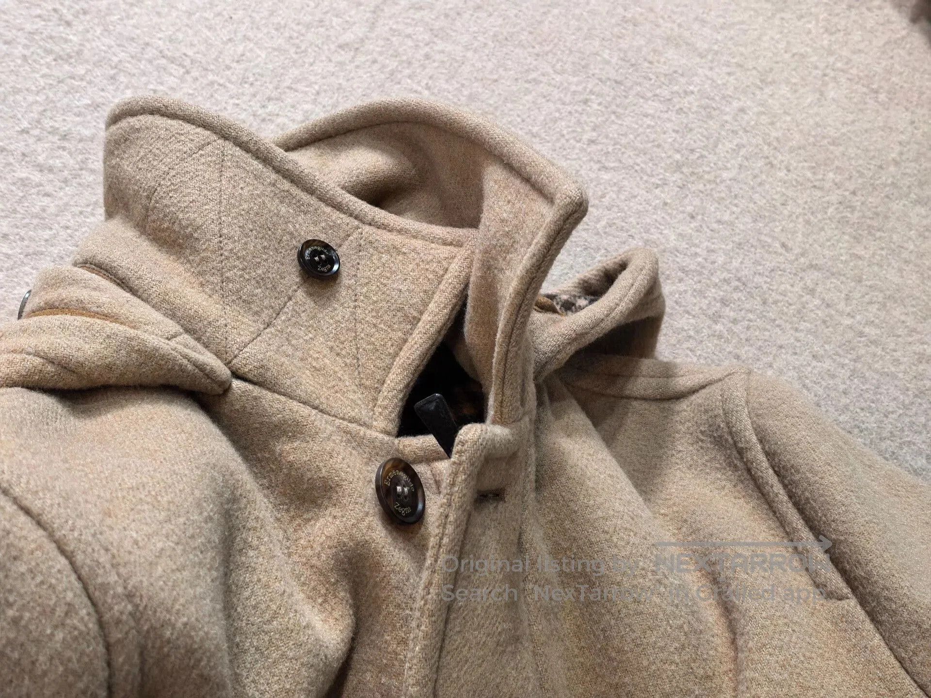 Ermenegildo Zegna Ermenegildo Zegna Men's Fleece Wool Coat. Size US M / EU 48-50 / 2 - 5 Thumbnail