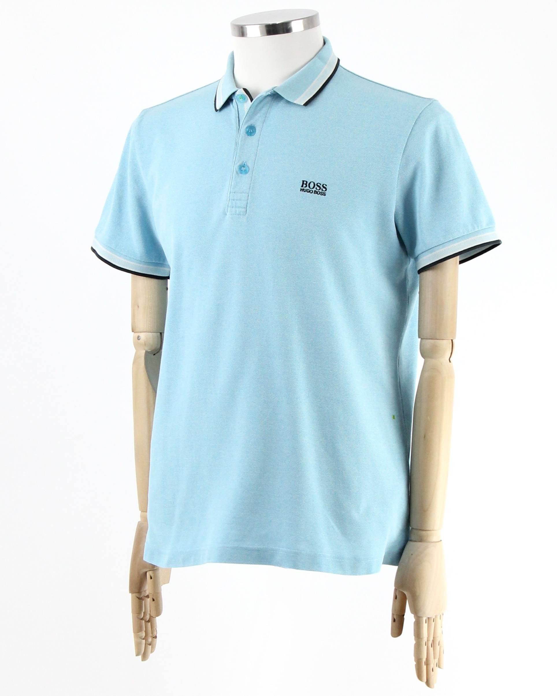 Hugo Boss HUGO BOSS Blue polo shirt with logo Size US L / EU 52-54 / 3 - 2 Thumbnail