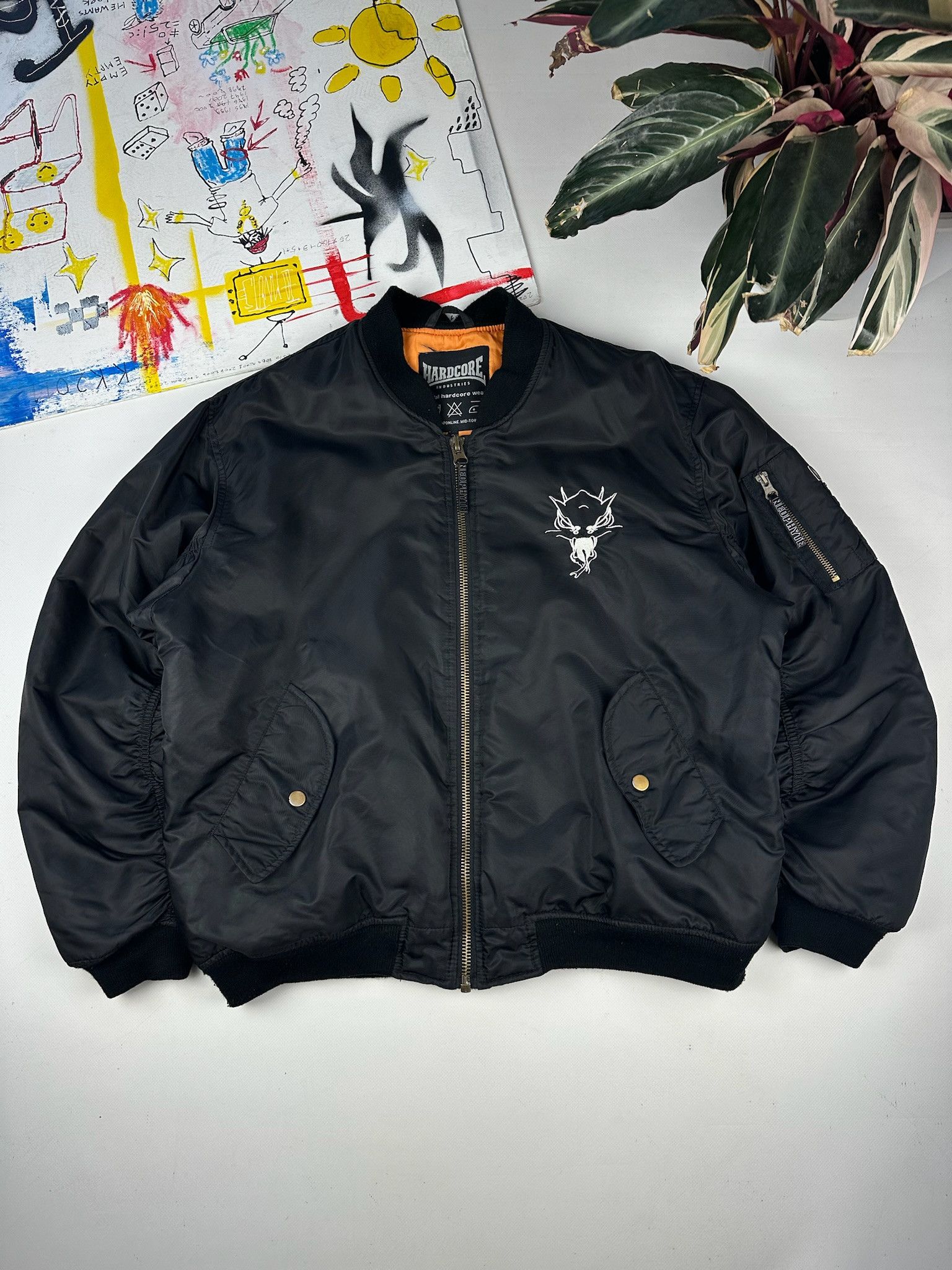 Thunderdome Rare 00s DJ Neophyte Bomber Jacket Gabber Hardcore L Black Size US S / EU 44-46 / 1 - 5 Thumbnail