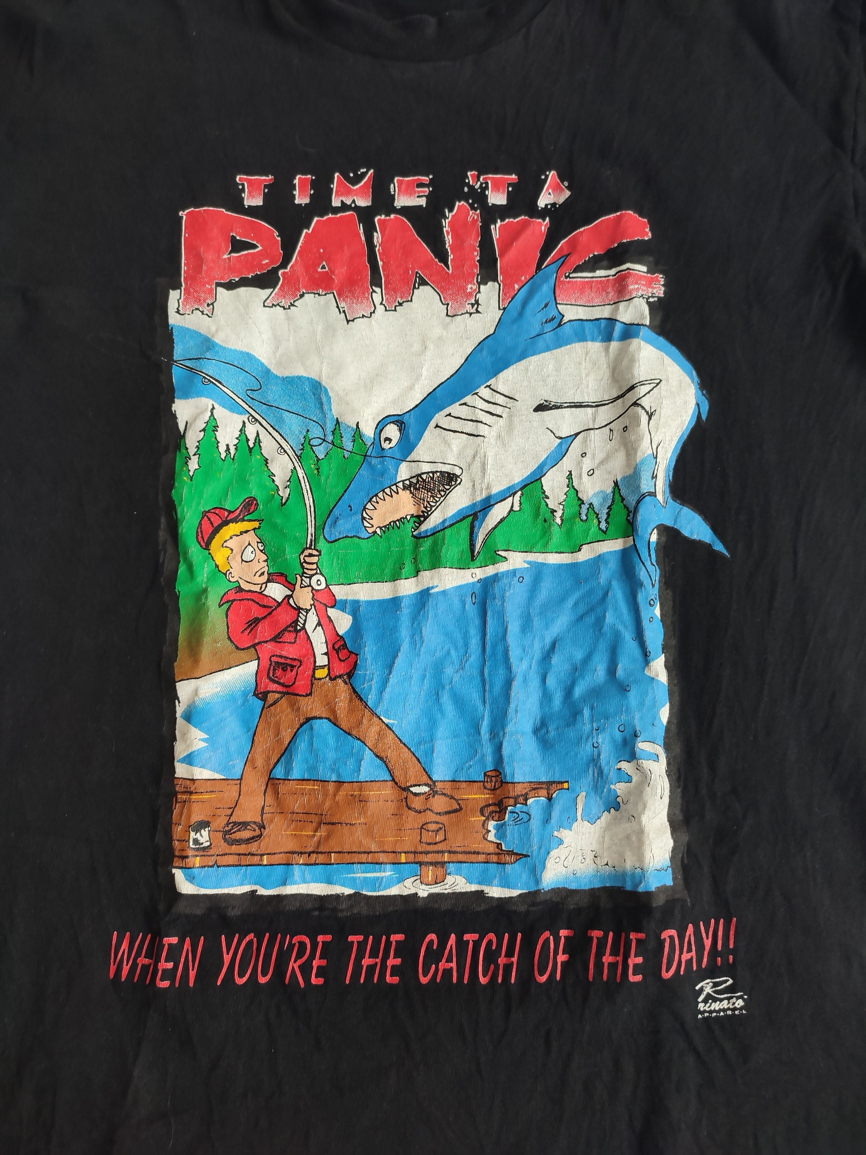 Vintage VINTAGE 80'S FISHING TSHIRT Size US L / EU 52-54 / 3 - 3 Thumbnail