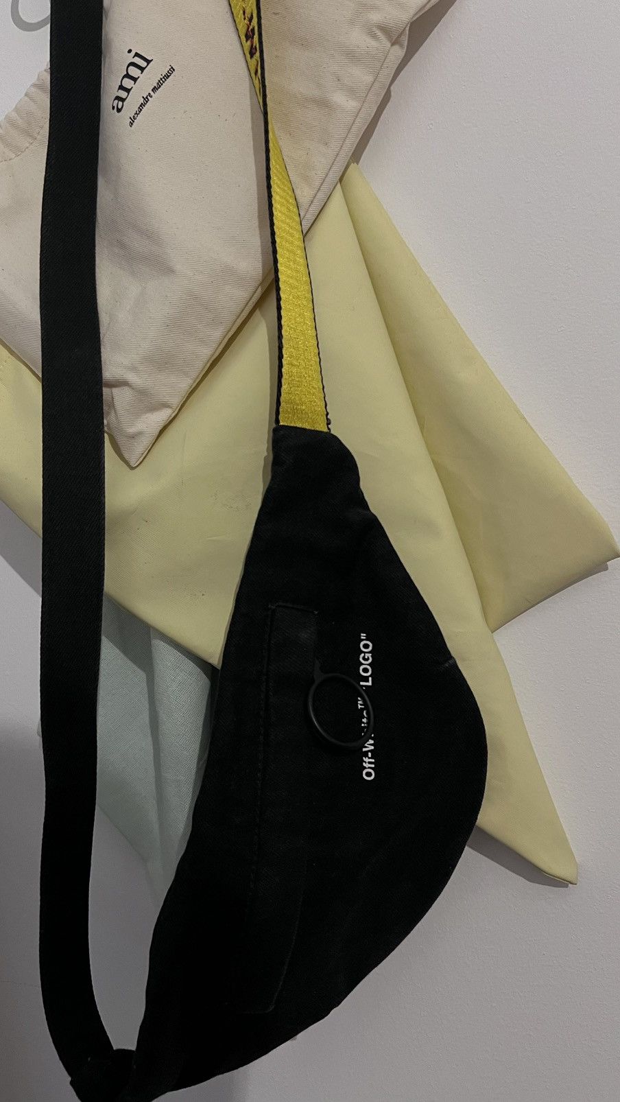 Off-White OFF-WHITE Logo print denim messenger bag Size ONE SIZE - 3 Thumbnail