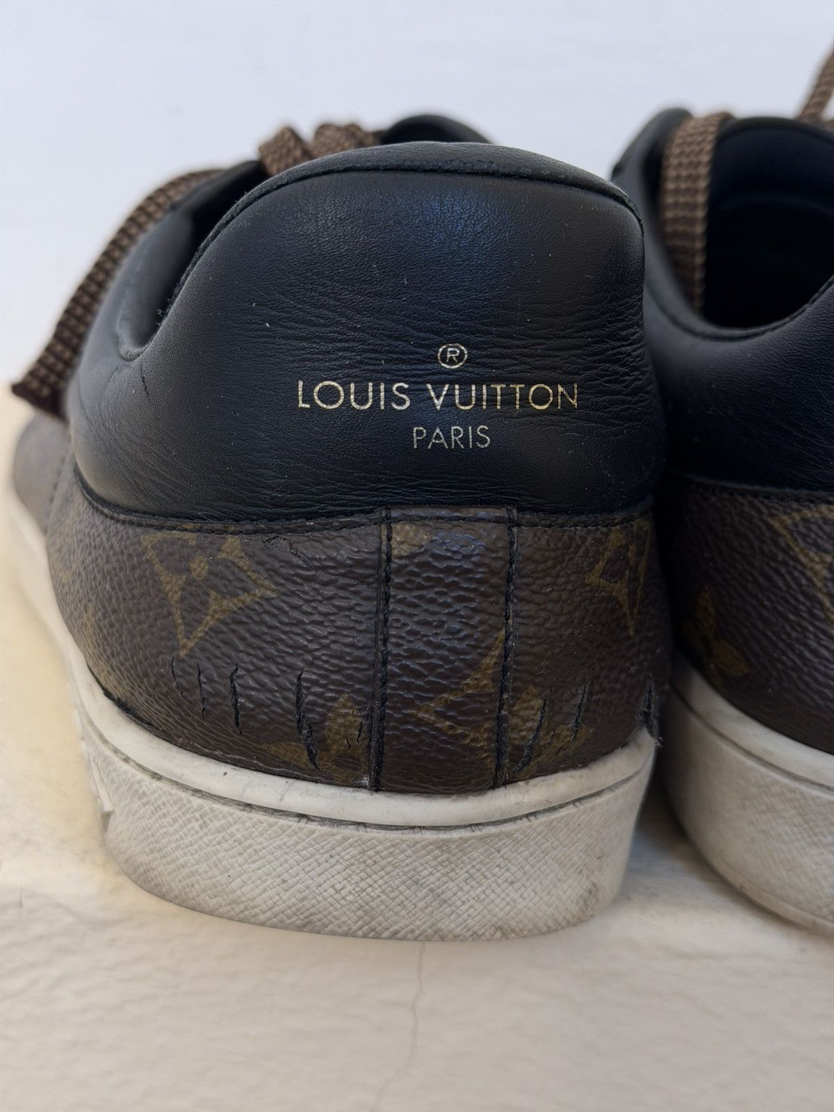 Louis Vuitton Louis Vuitton Leather Brown Low-Top Men‘s Sneakers Size 43 Size US 8.5 / EU 41-42 - 12 Thumbnail