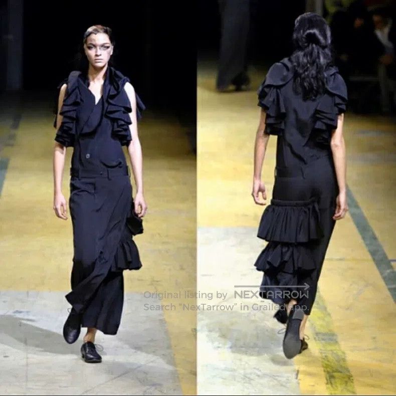 Yohji Yamamoto Yohji Yamamoto size 1 Ruffled ruffled culottes pants Size 24" / US 00 / IT 34 - 7 Thumbnail