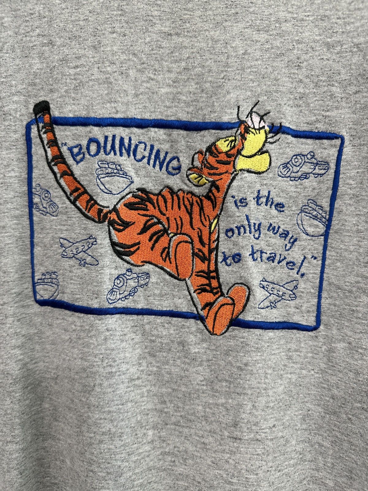 Disney × Vintage Vintage 90s Tigger Embroidered Graphic Tee Size US L / EU 52-54 / 3 - 2 Thumbnail