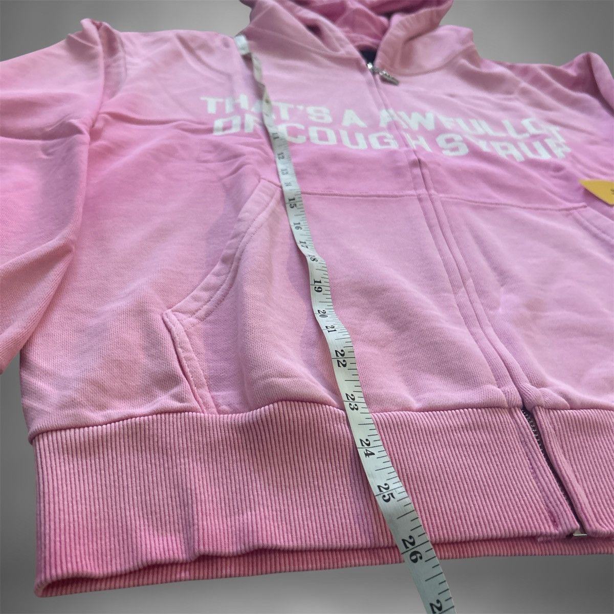 Other Thats A Awful Of Cough Syrup Pink Zip Up Hoodie Size S / US 4 / IT 40 - 6 Thumbnail