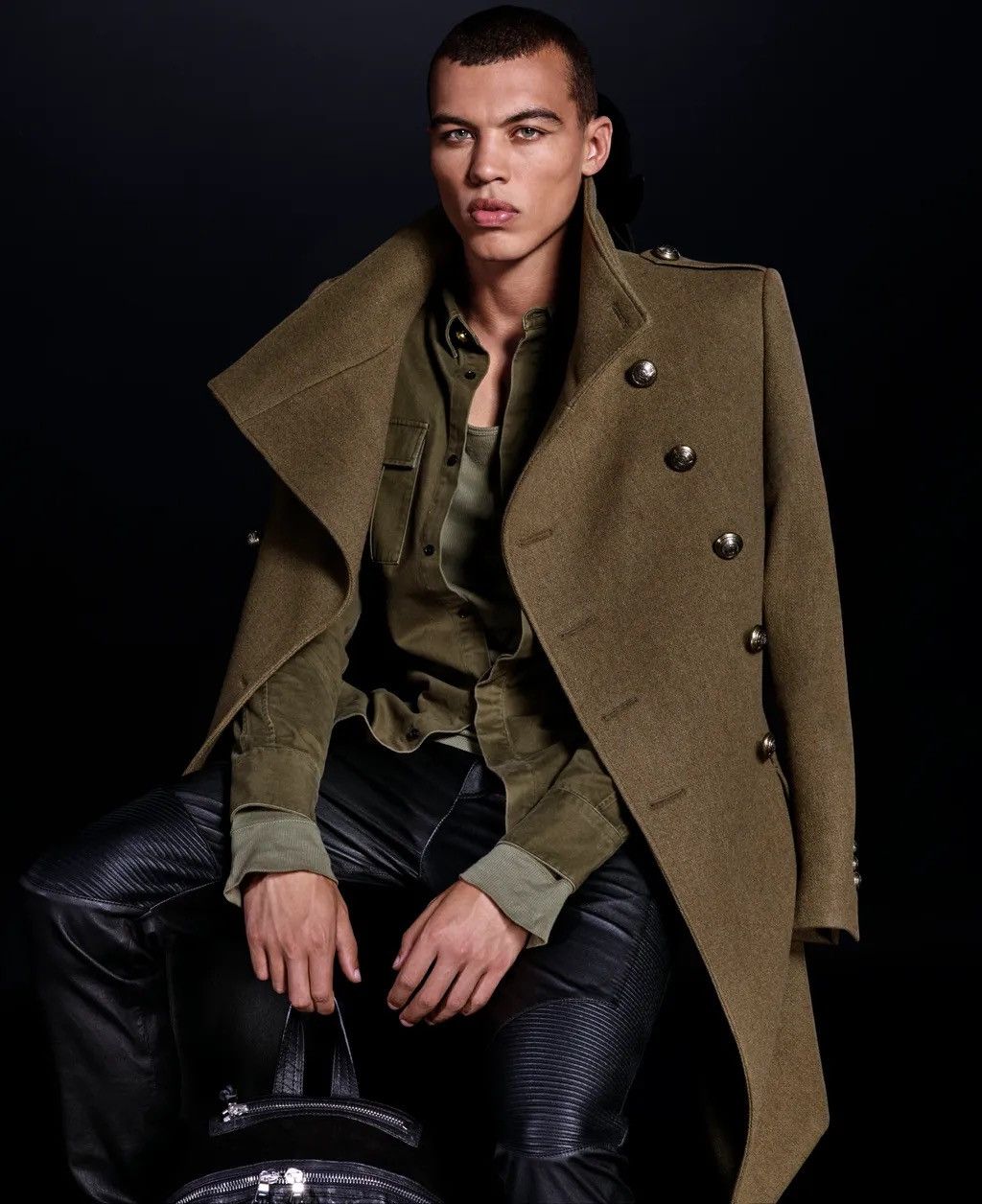 Balmain Balmain x H&M 2015 Double-Breasted Military Wool Coat Size US M / EU 48-50 / 2 - 2 Thumbnail