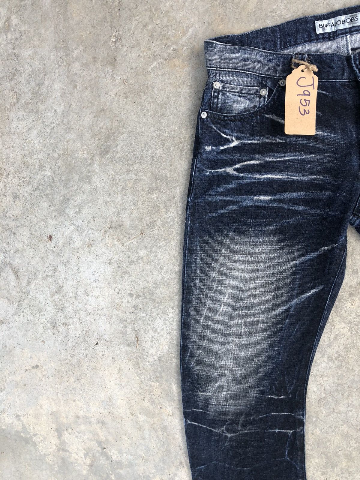 BUFFALO BOBS Japanese Buffalobobs Flared Jeans Distressed Jeans Size US 31 - 4 Thumbnail