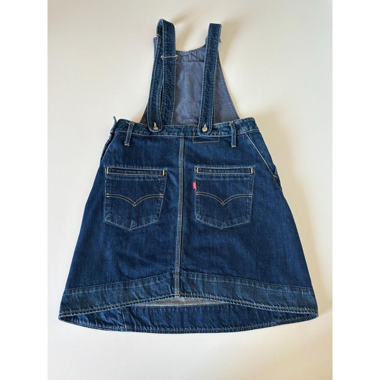 Levi's Vintage Levi’s Engineered Jeans Y2K Denim Overall Skirt SZ M Size 30" / US 8 / IT 44 - 6 Thumbnail