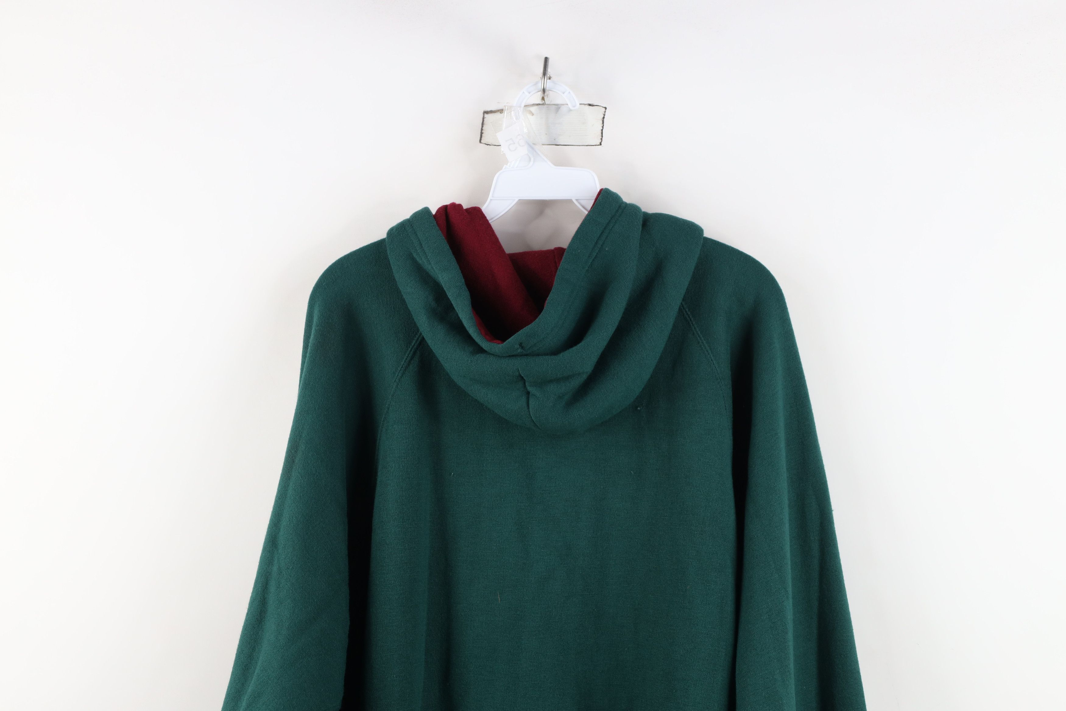 Vintage Vintage 90s Streetwear Baggy Fit Hoodie Sweatshirt Green Size US M / EU 48-50 / 2 - 14 Thumbnail