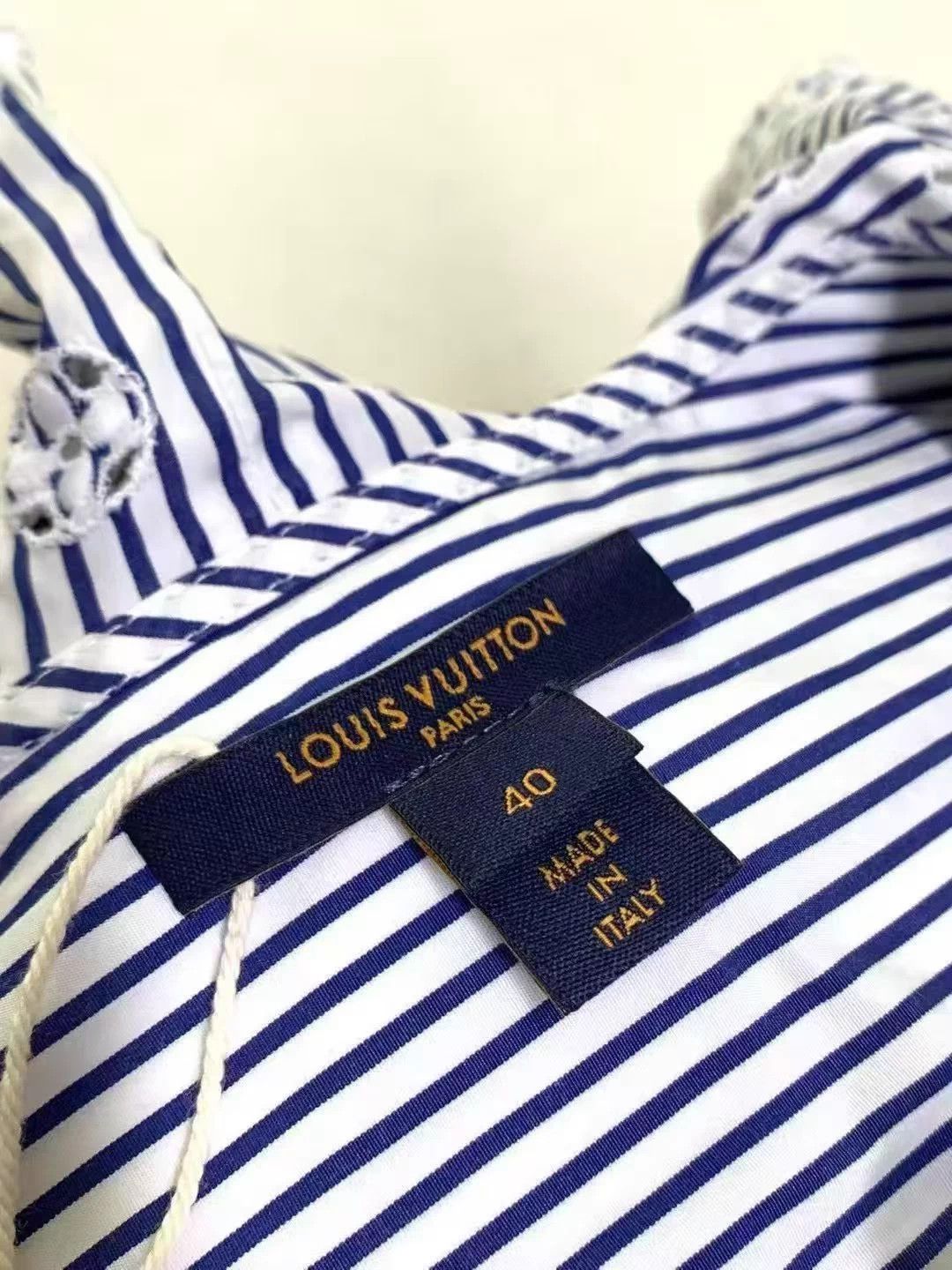 Louis Vuitton LV Ruffle Stripe Shirt Like New 40 Size M / US 6-8 / IT 42-44 - 6 Thumbnail