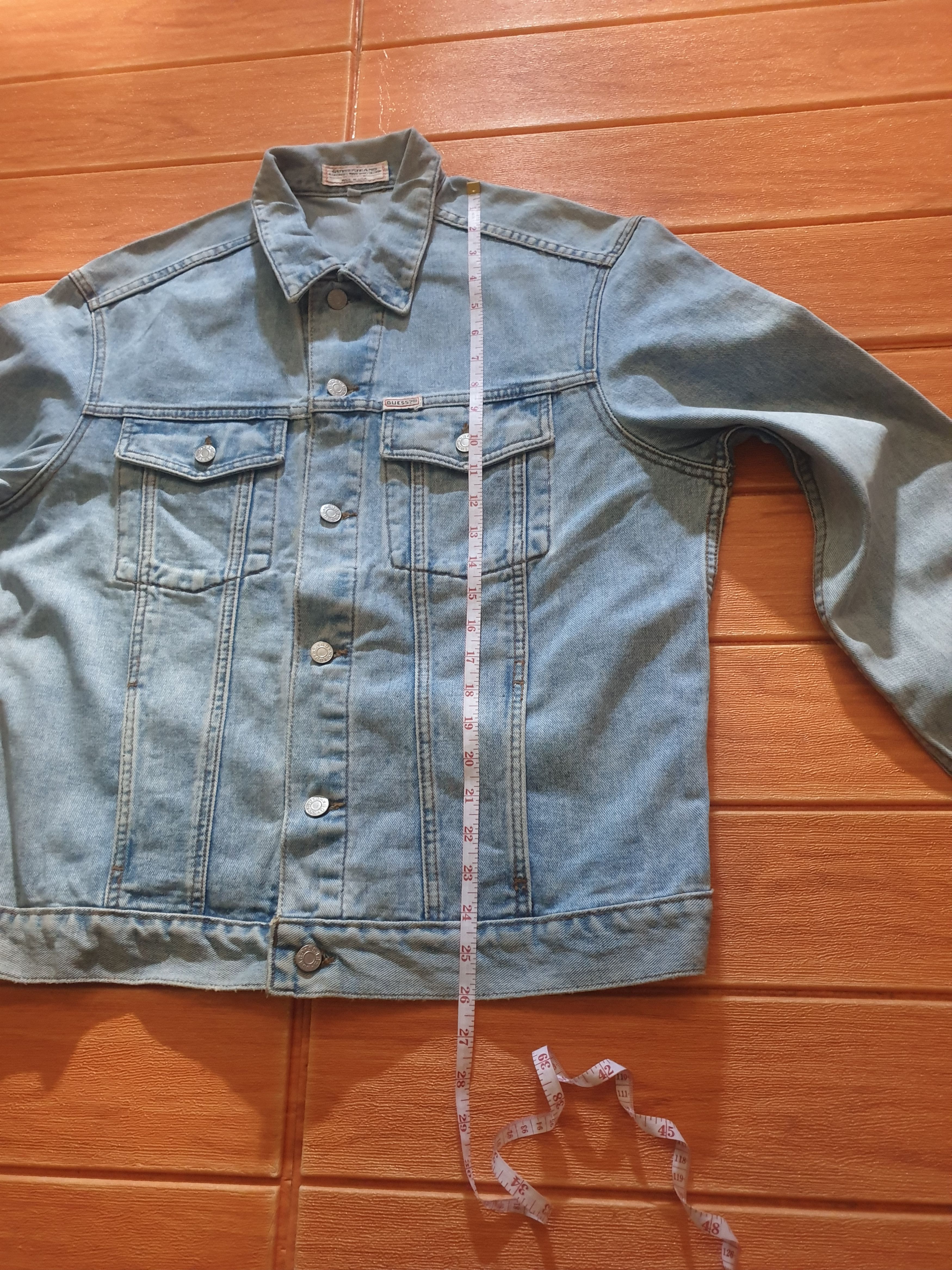 Guess 💥Vintage guess Made in USA acid wash Jacket Size US L / EU 52-54 / 3 - 8 Thumbnail