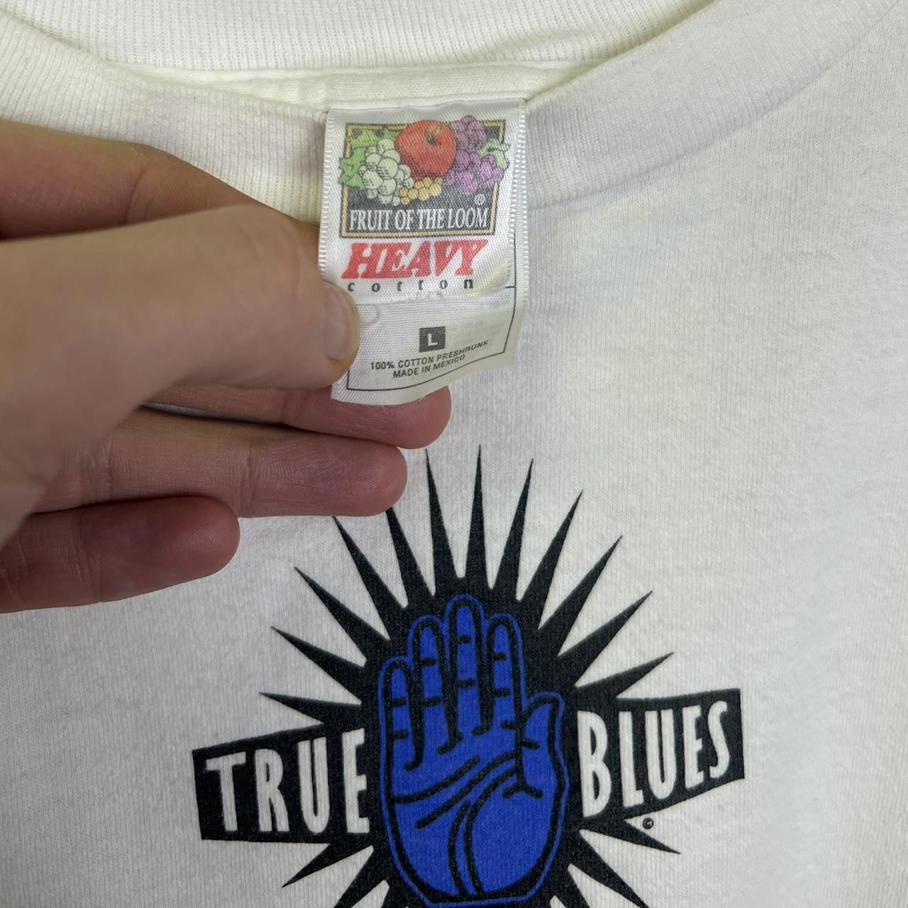 Fruit Of The Loom True Blues Graphic Tee - Classic Style 90s Fruit Size L Size US L / EU 52-54 / 3 - 6 Thumbnail