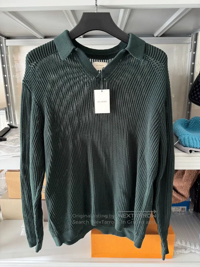Aime Leon Dore Aime Leon Dore Knitted Open Collar Long Sleeve Size US XL / EU 56 / 4 - 1 Thumbnail