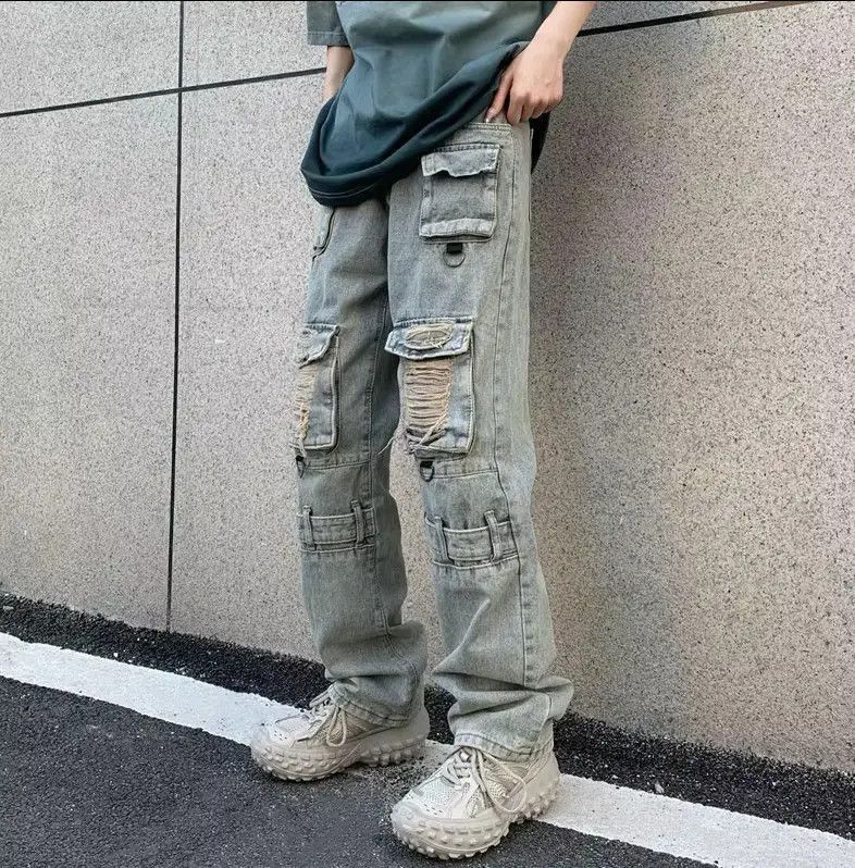 Japanese Brand cargo jeans and trousers for men Size US 32 / EU 48 - 4 Thumbnail