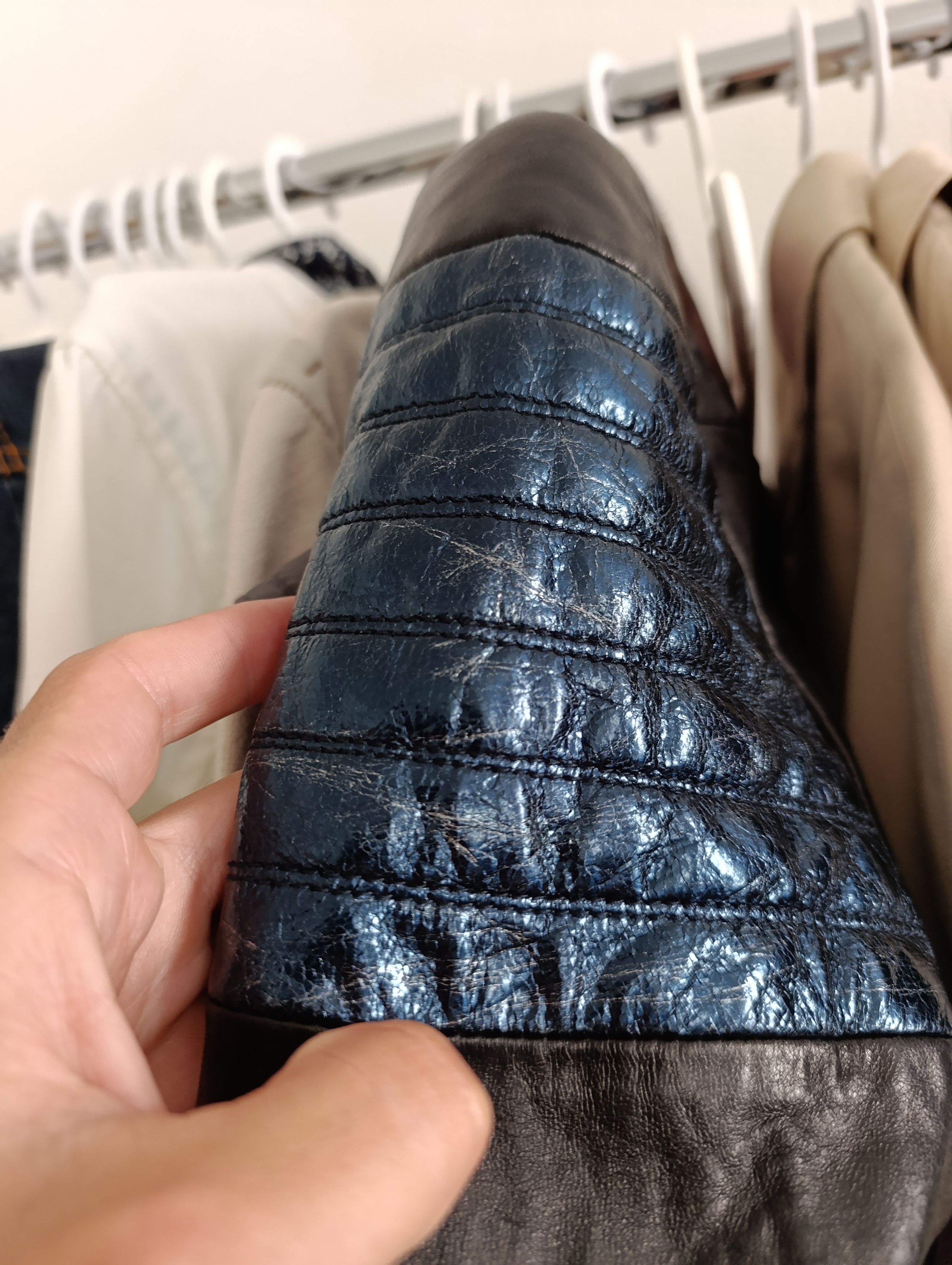 Just Cavalli JUST ROBERTO CAVALLI COUTURE 2013 LEATHER BIKER JACKET Size XL / US 12-14 / IT 48-50 - 25 Thumbnail