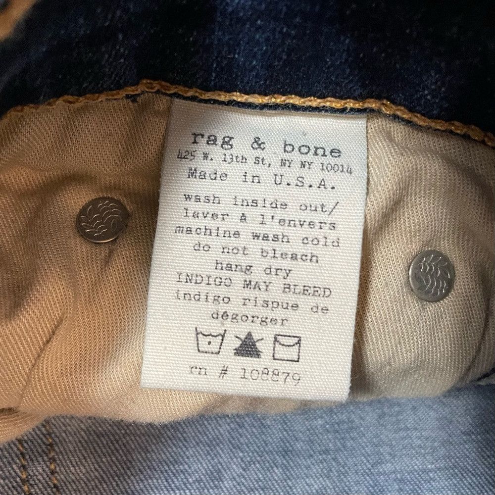 Rag & Bone Rag & Bone Ripped Skinny Hampstead Jeans Size 29 Size 29" - 7 Thumbnail