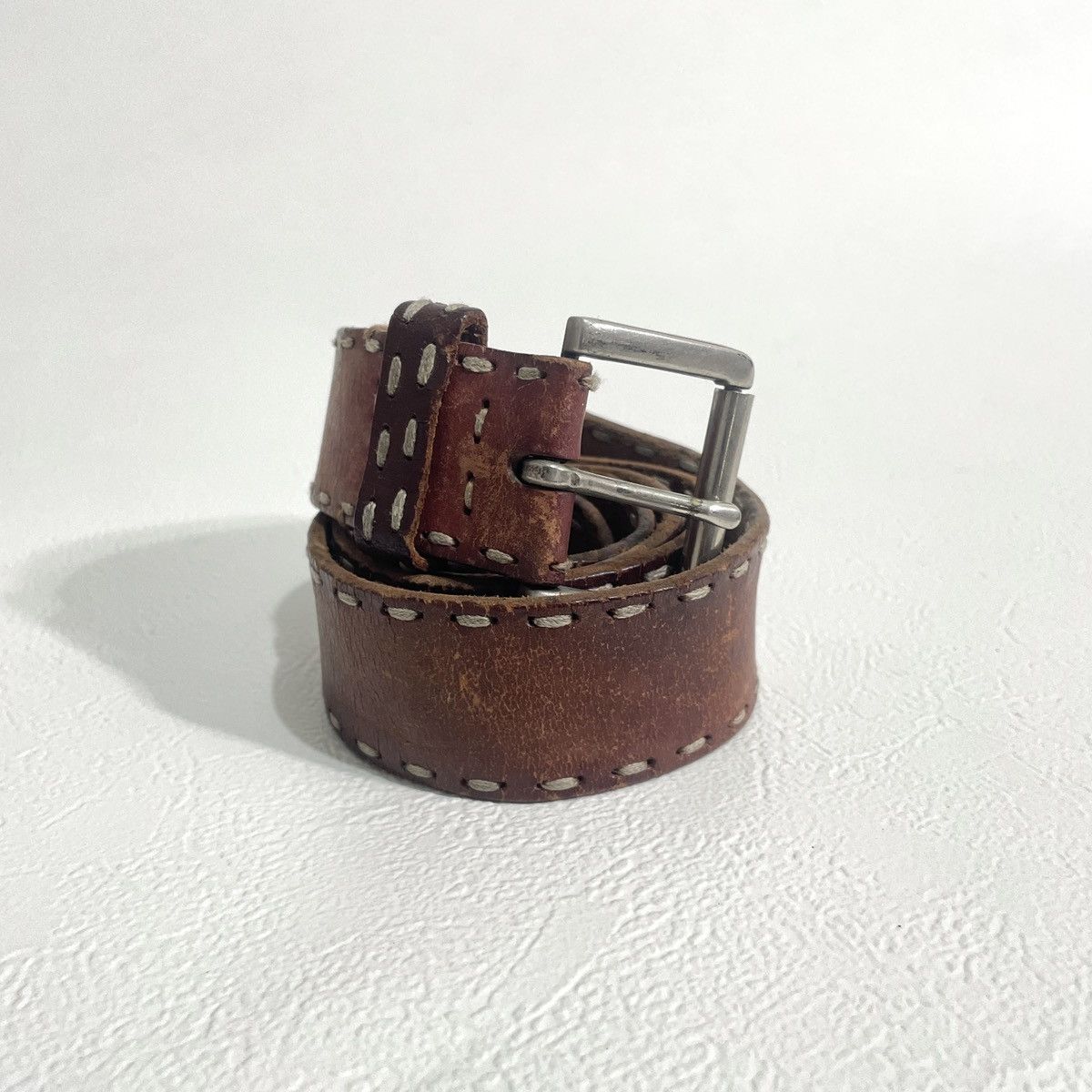 If Six Was Nine Y2k Vintage leather belt kapital style Size ONE SIZE - 1 Thumbnail