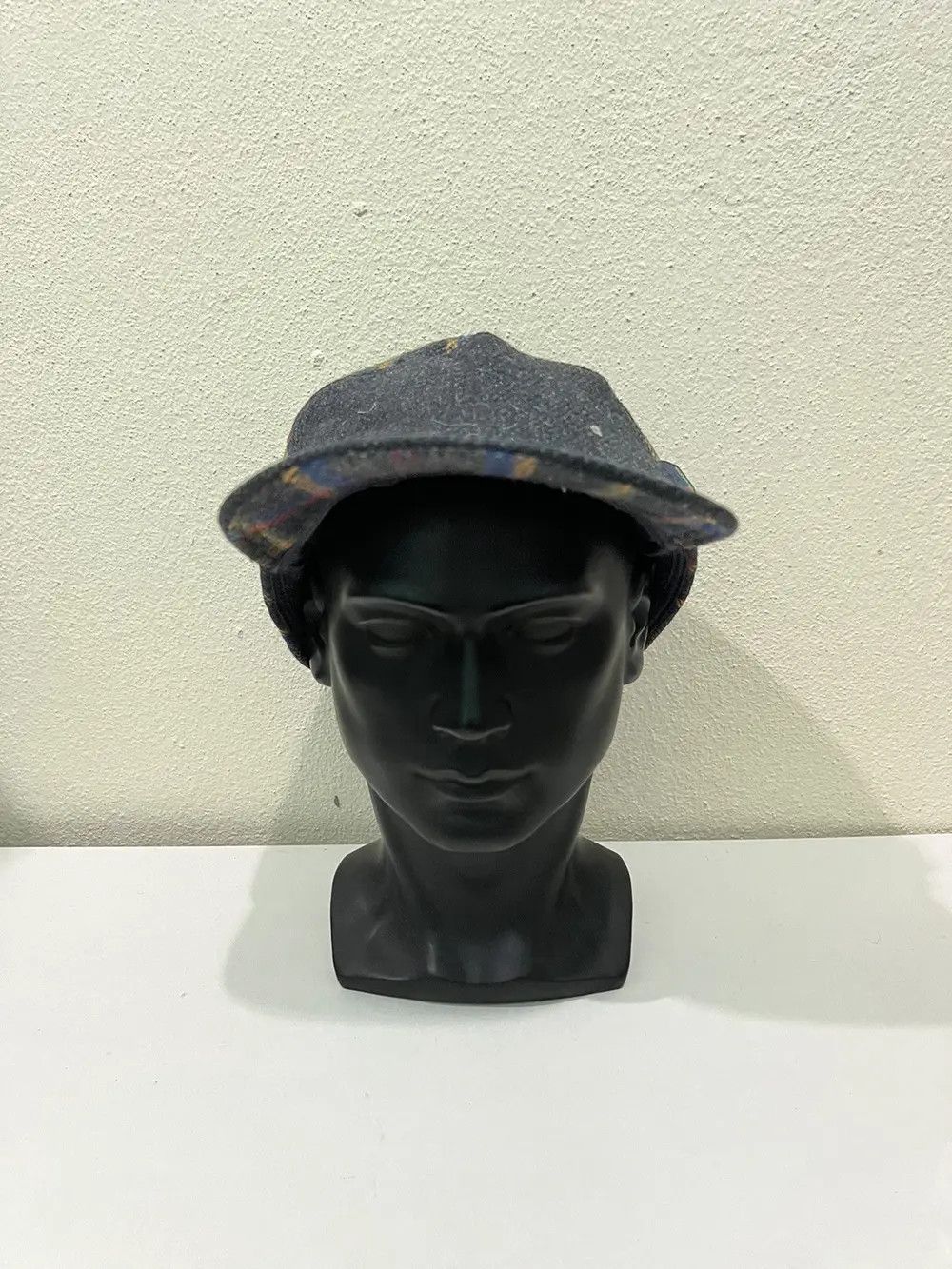 Handmade × Wigens Vintage Wigens Wool Handmade plaid Tartan Cap Size ONE SIZE - 2 Thumbnail