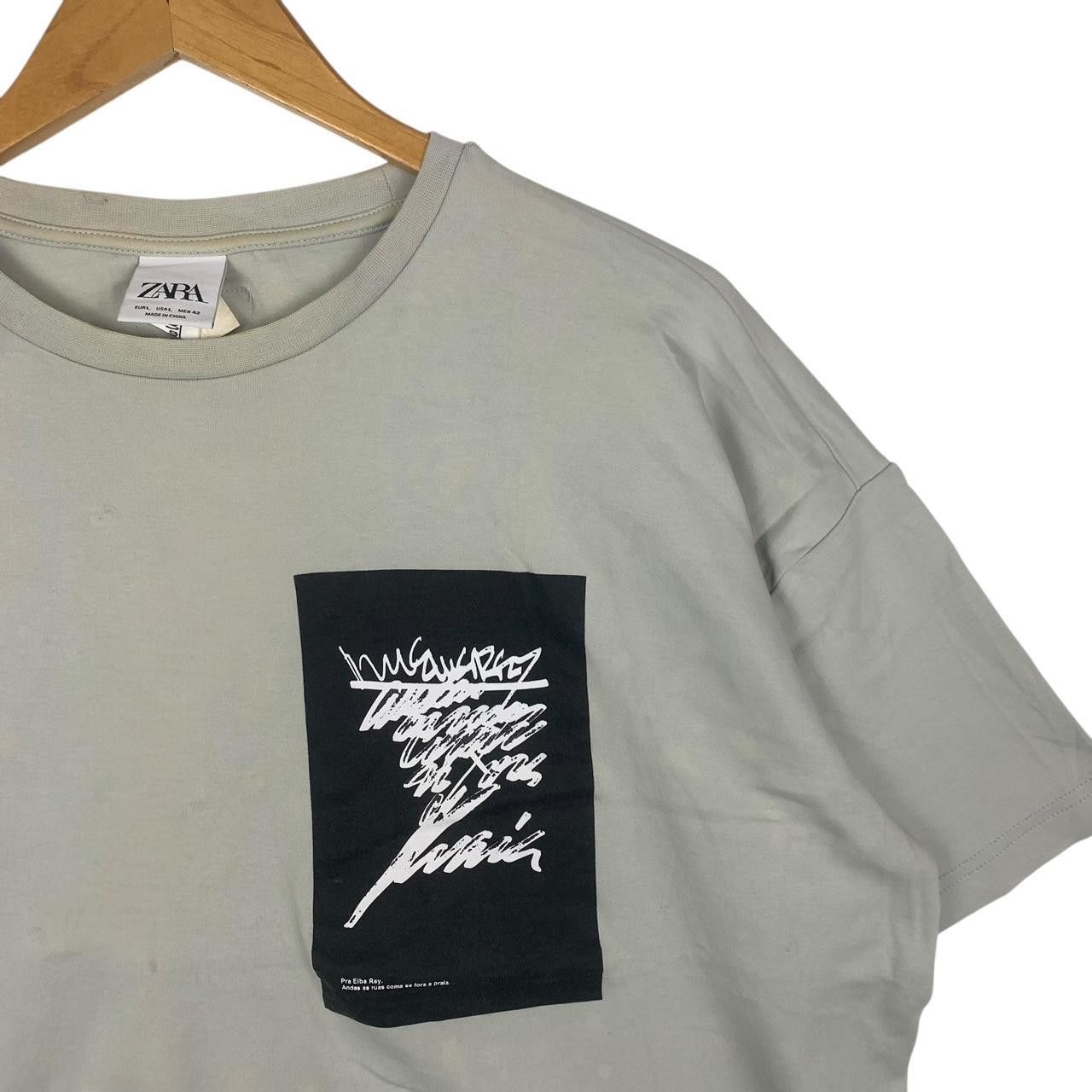 Zara ZARA x NOVONEYRA COLLECTION Pra Elba Rey Tee Shirt Size L / US 10 / IT 46 - 5 Thumbnail
