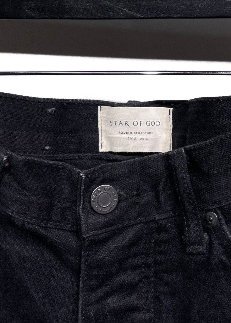 Fear of God Fear Of God Fourth Collection Black Distressed Jeans Size US 28 / EU 44 - 5 Thumbnail