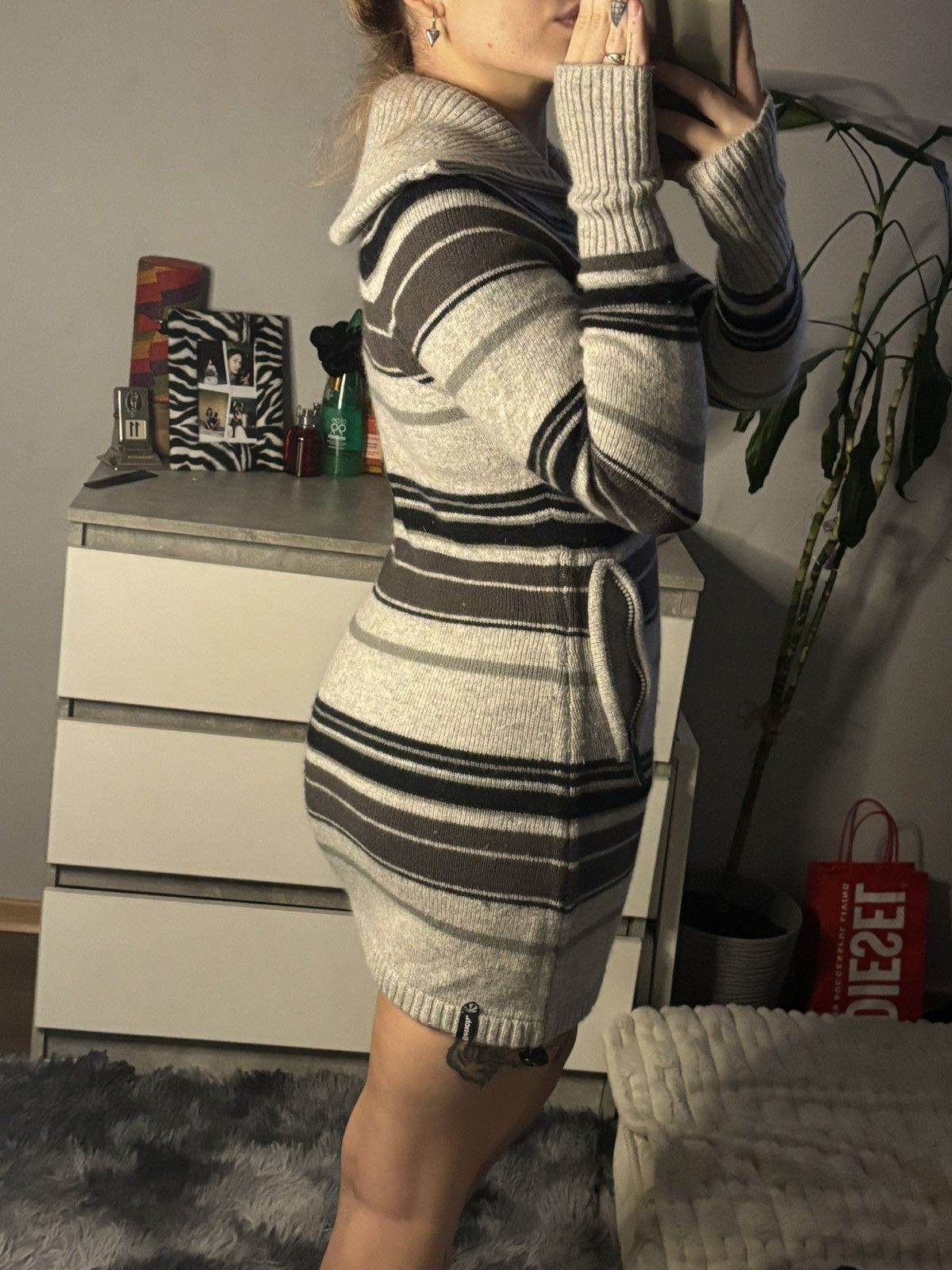 Bench × Vintage Vintage striped sweater/dress amazing beautiful natural wool Size XS / US 0-2 / IT 36-38 - 8 Thumbnail