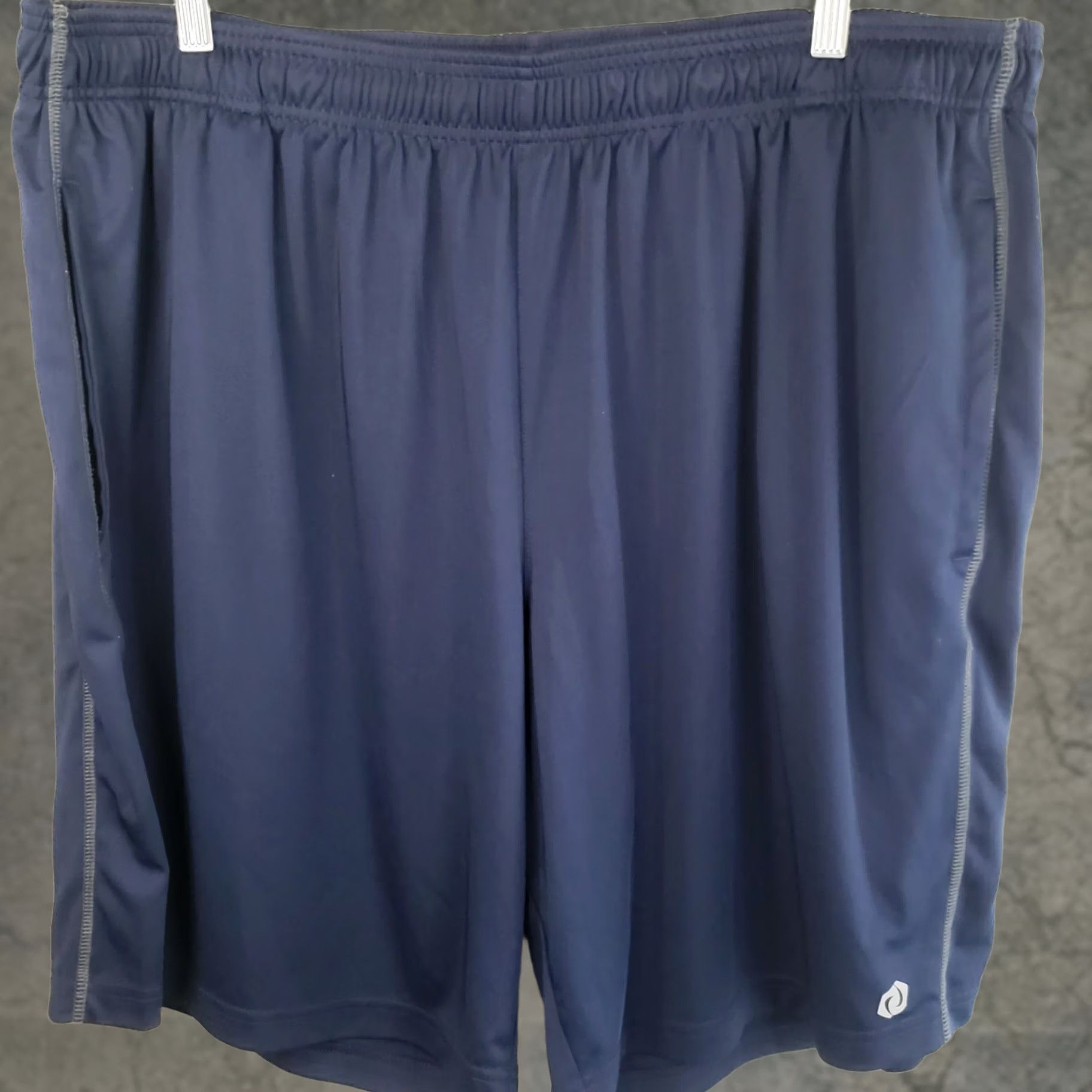 Vintage SB Tech Big & Tall Cool Play Athletic Shorts Men 3XL Navy Blue Elastic Waist New Size US 39 - 1 Thumbnail