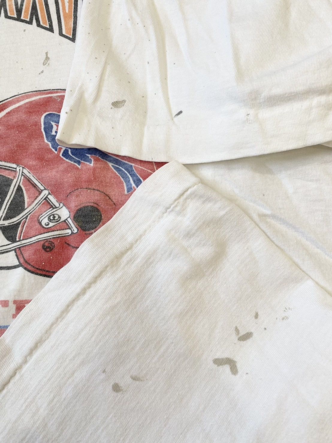 NFL × Salem Sportswear × Vintage Vintage 90s Trashed Distressed Super Bowl Bills VS Cowboys Size US XL / EU 56 / 4 - 10 Thumbnail