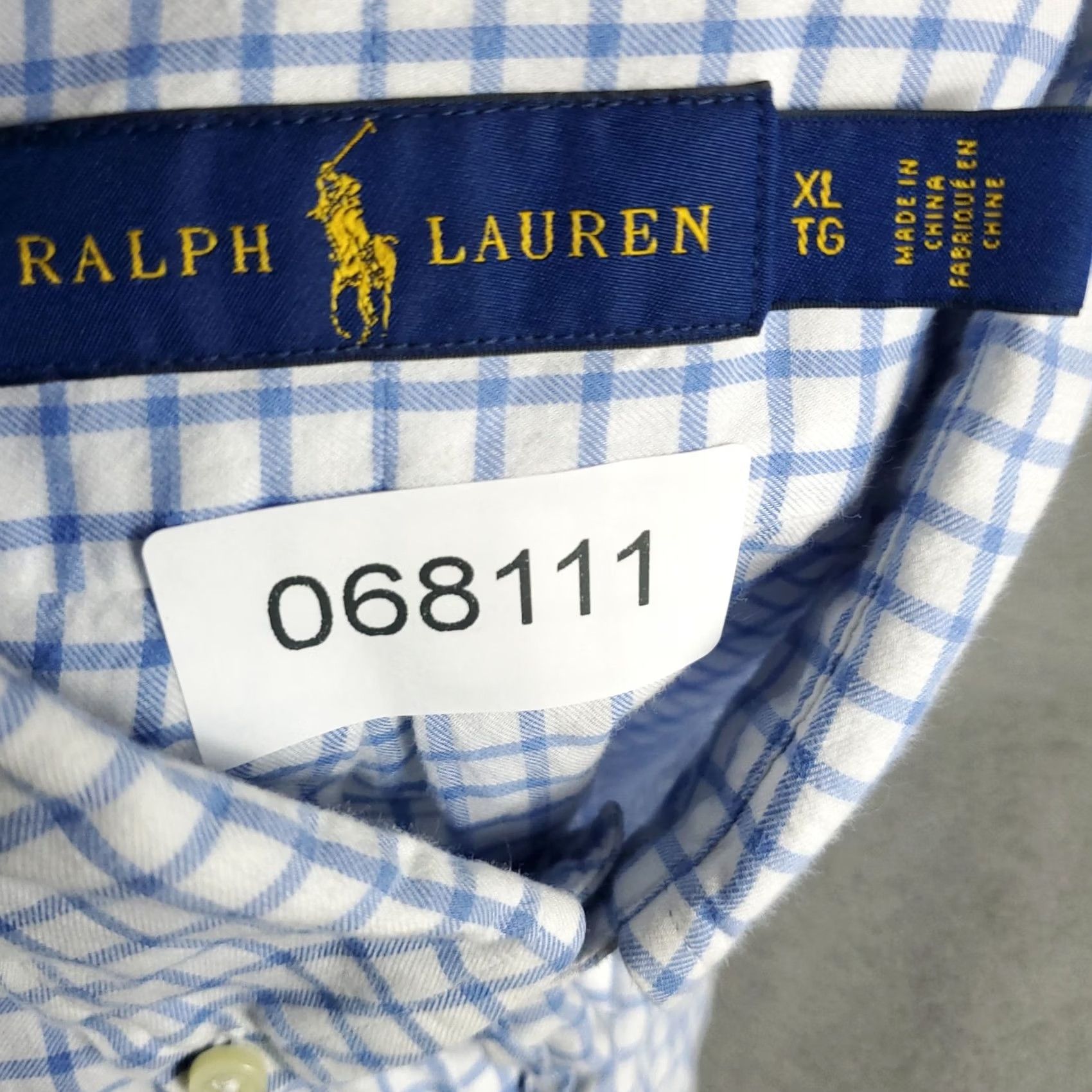 Ralph Lauren Ralph Lauren Shirt Mens XL Blue White Check Casual Button-Up Long Sleeve Button-Down Collared Size US XL / EU 56 / 4 - 8 Thumbnail