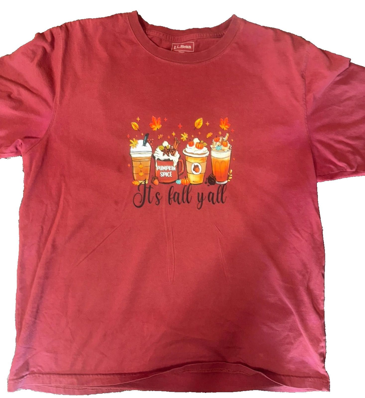 The Unbranded Brand "It’s Fall Y’all" Tee – Size L Pumpkin Spice Graphic Size US L / EU 52-54 / 3 - 1 Thumbnail