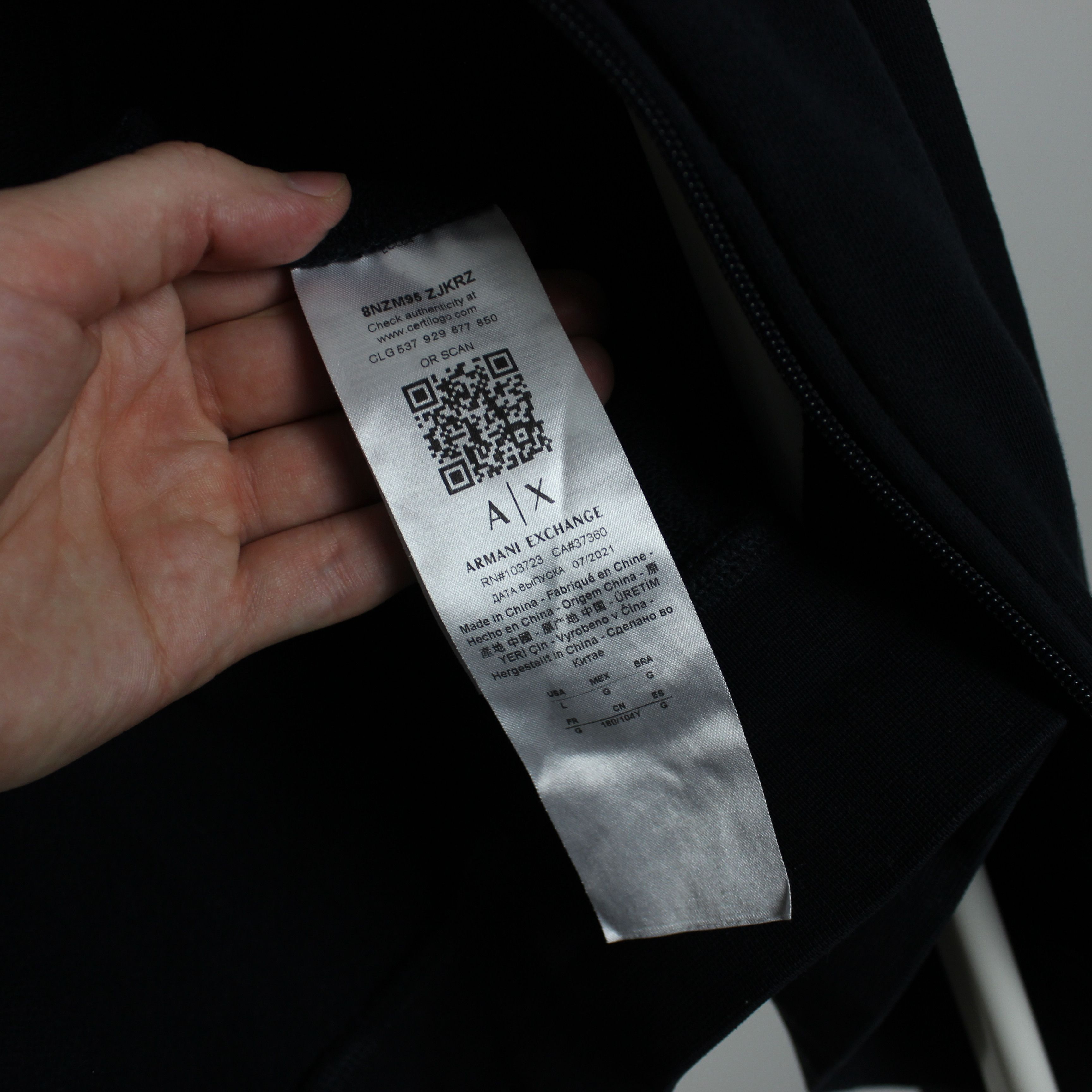 Armani Exchange EA Armani Exchange hoodie men full zip M L Size US L / EU 52-54 / 3 - 5 Thumbnail
