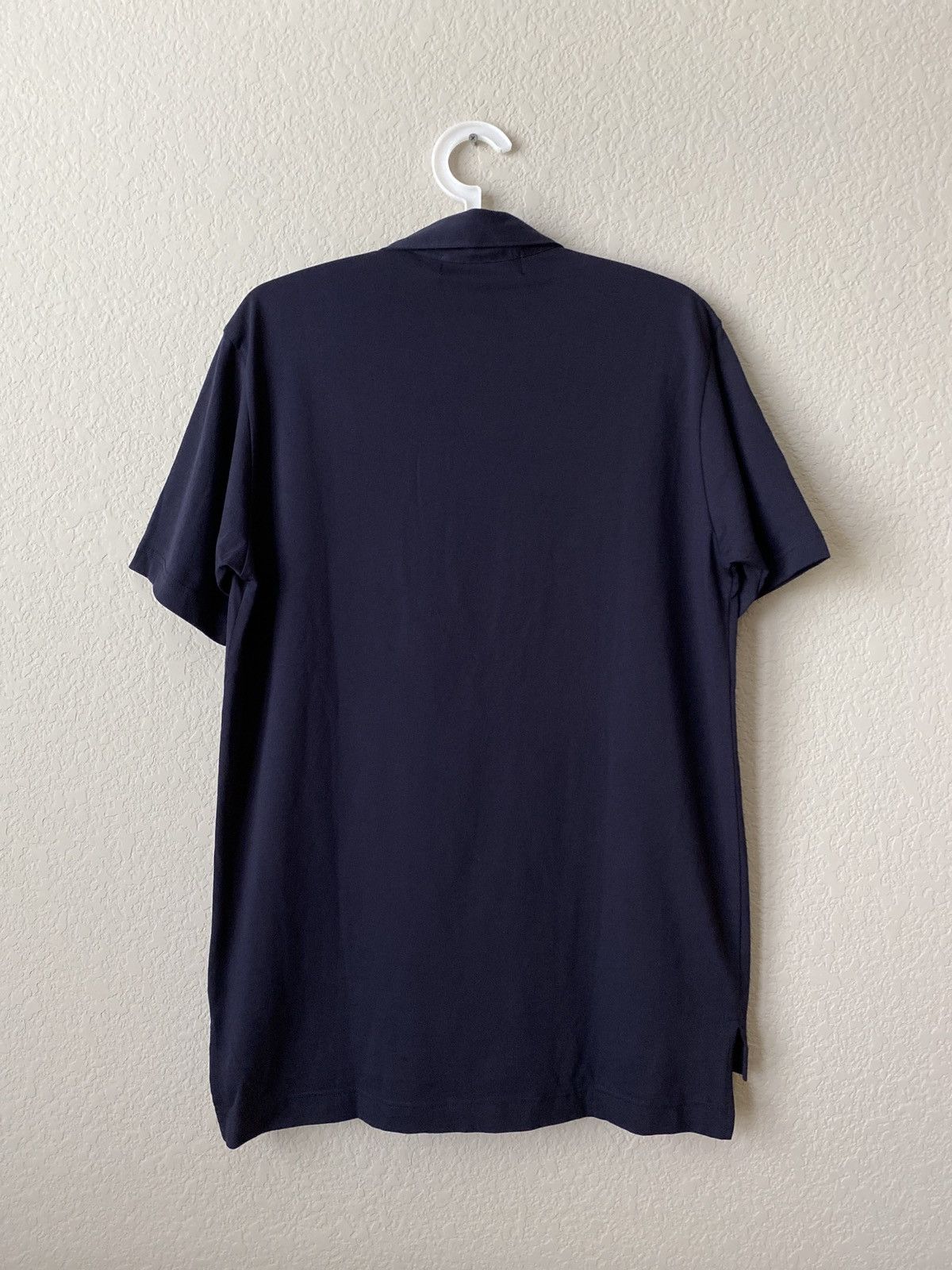 Comme des Garcons SHIRT Comme des Garçons Navy 100% Cotton Oversized Placket Polo Size US XL / EU 56 / 4 - 5 Thumbnail