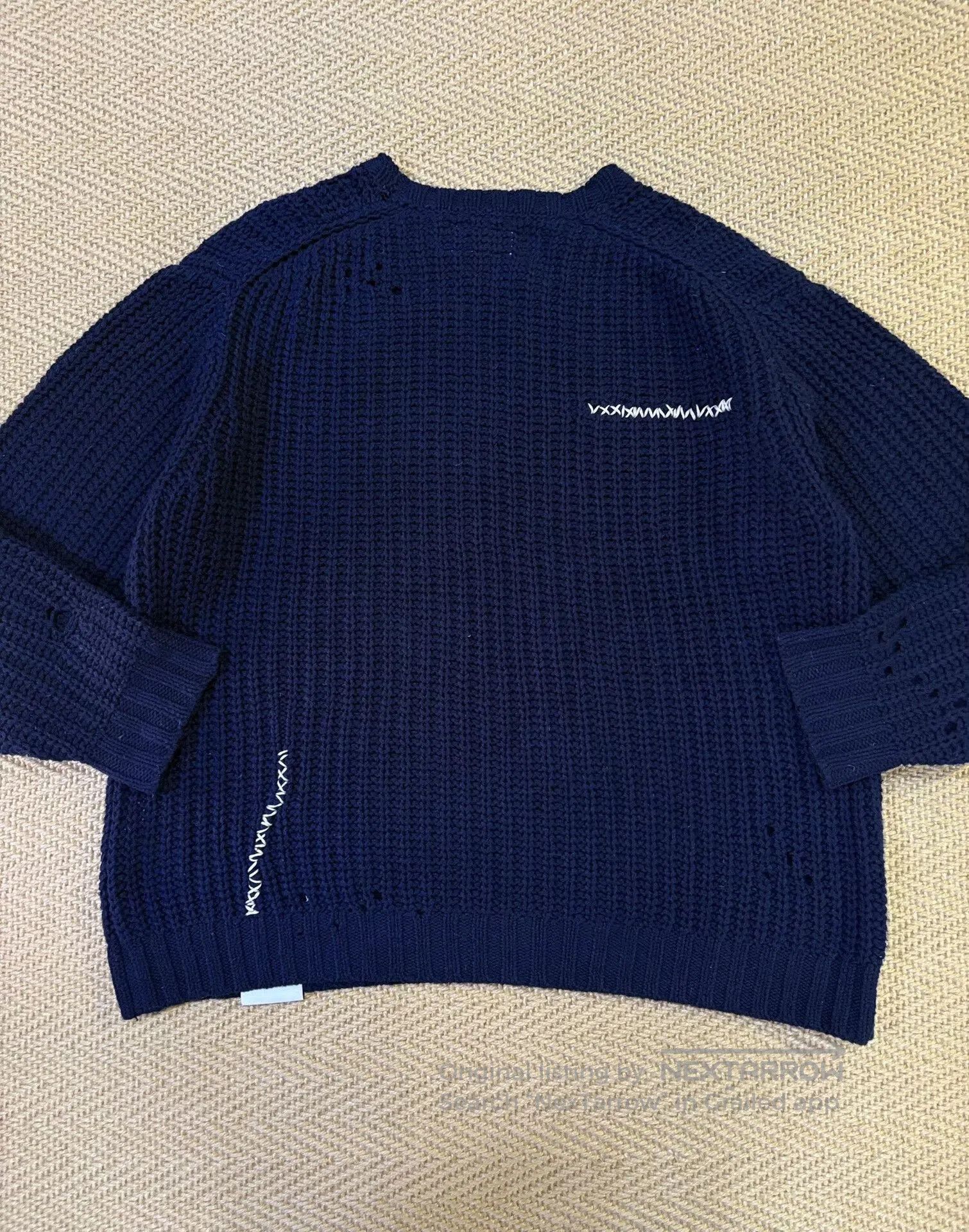 Neighborhood navy blue oversized crewneck sweater. Size US M / EU 48-50 / 2 - 2 Thumbnail