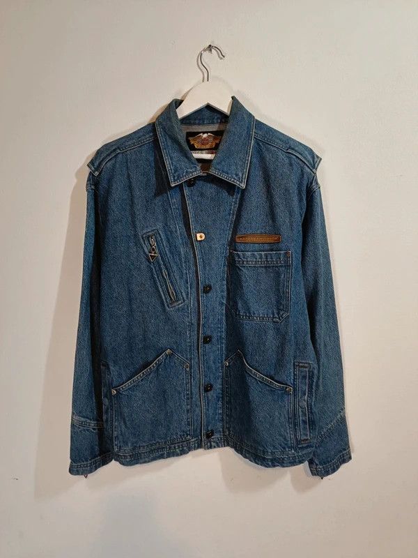 Harley Davidson y2k harley davidson denim jacket Size US M / EU 48-50 / 2 - 2 Thumbnail
