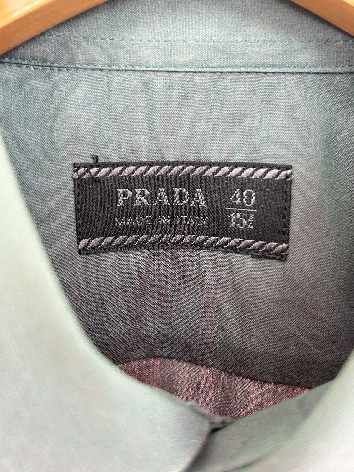 Prada Prada Vintage Button Up Nylon Shirt Green Size US L / EU 52-54 / 3 - 4 Thumbnail