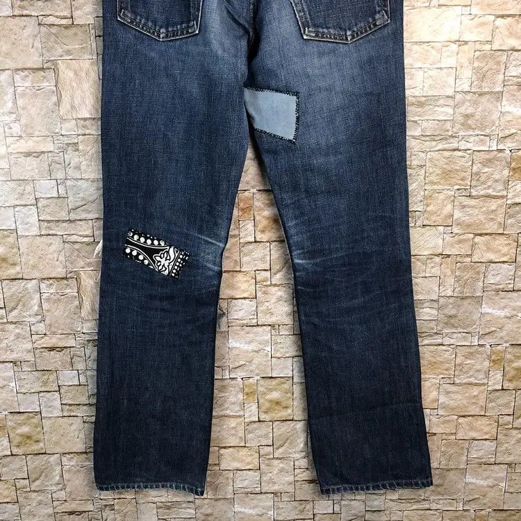 Levi's DL 553 Levis patchwork Distressed ripped Denim jeans #A135 Size US 28 / EU 44 - 19 Thumbnail