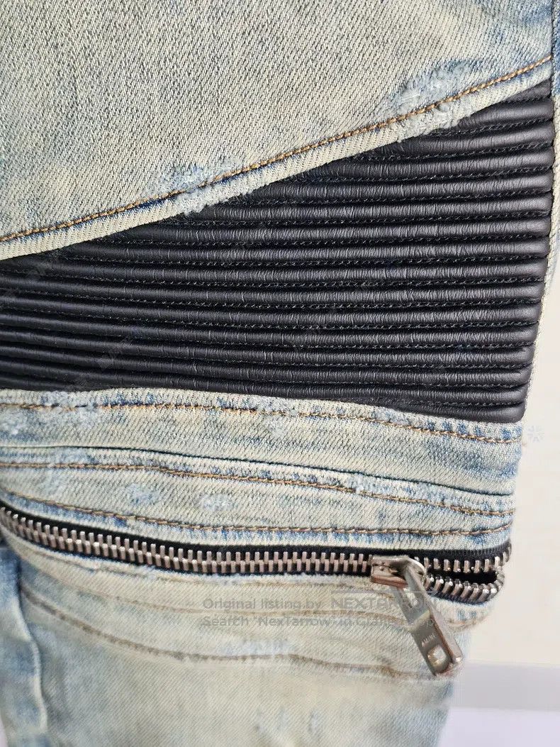 Amiri Amiri Patchwork Denim Pants Size US 30 / EU 46 - 3 Thumbnail