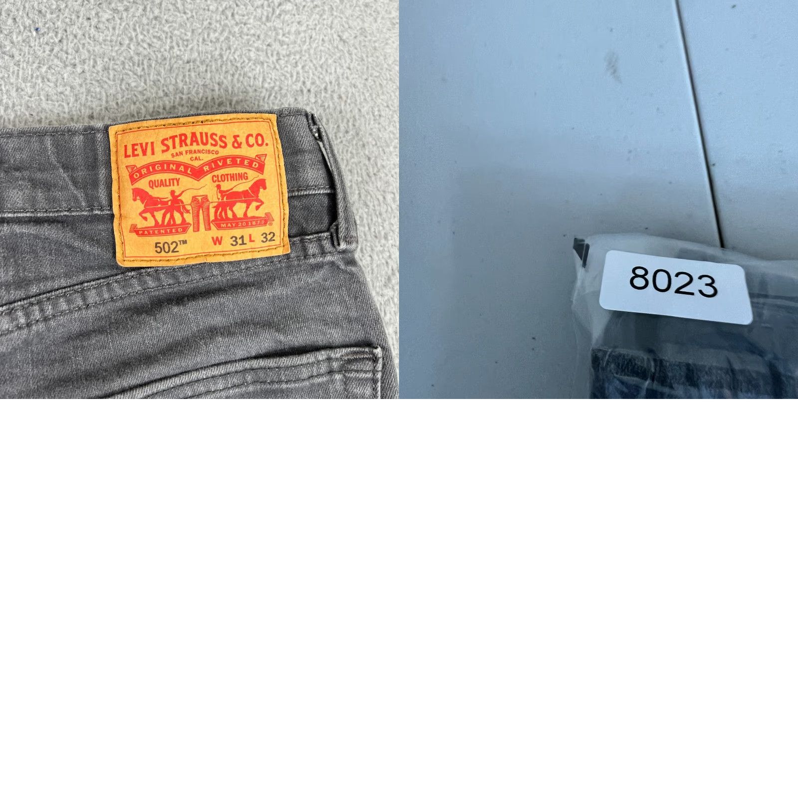 Levi's Levi's 502 Jeans Size 30x29" Black Slim Straight Stretch Men's Denim Size US 31 - 8 Thumbnail