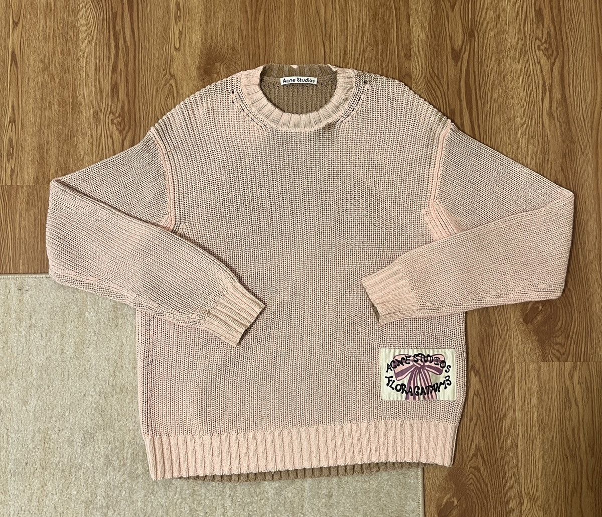 Acne Studios Acne Studios Pink Patch Sweater Size S / US 4 / IT 40 - 5 Thumbnail
