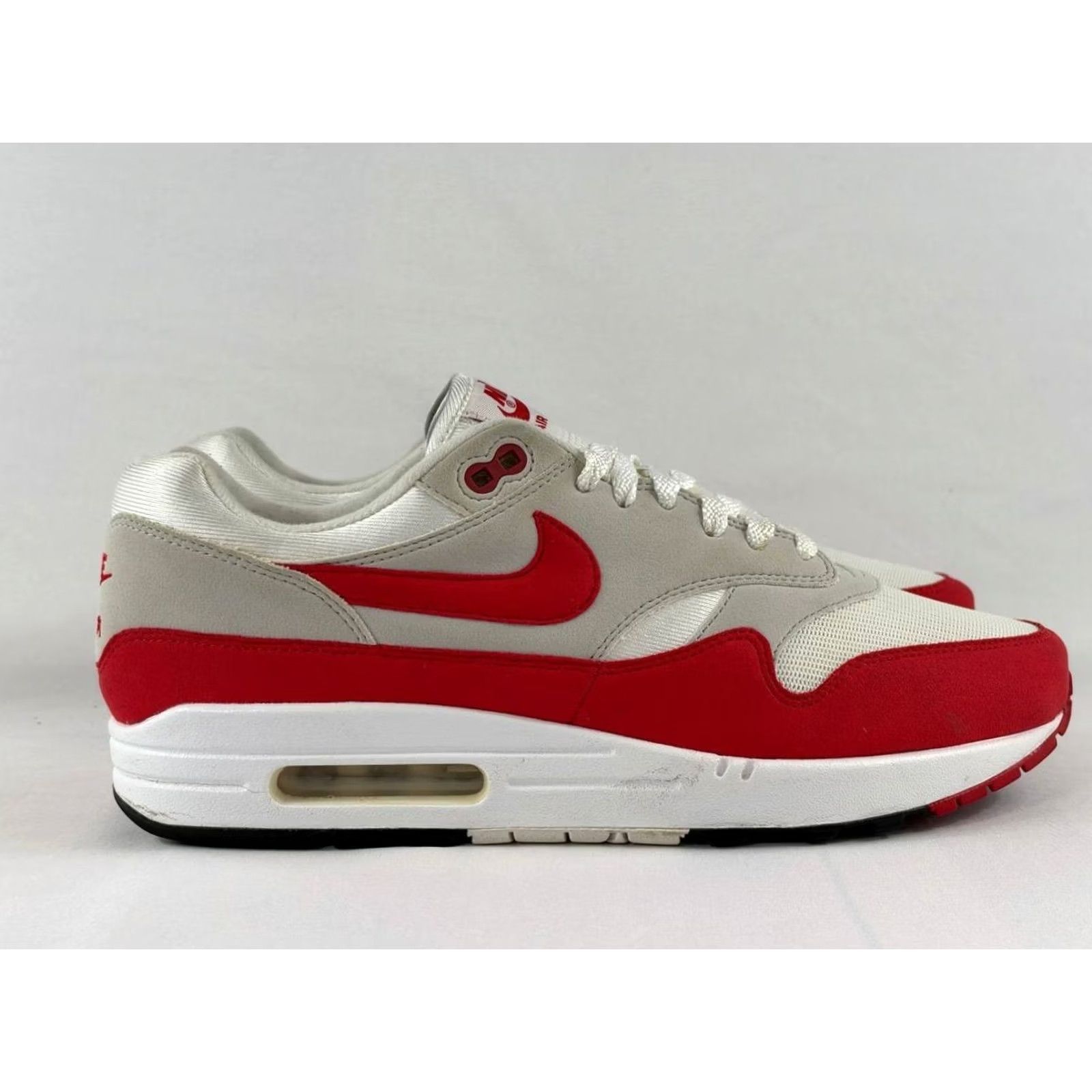 Nike Nike Air Max 1 Sneaker Athletic White Red 2017 Size 10 908375-103 Mens Size US 10 / EU 43 - 2 Thumbnail