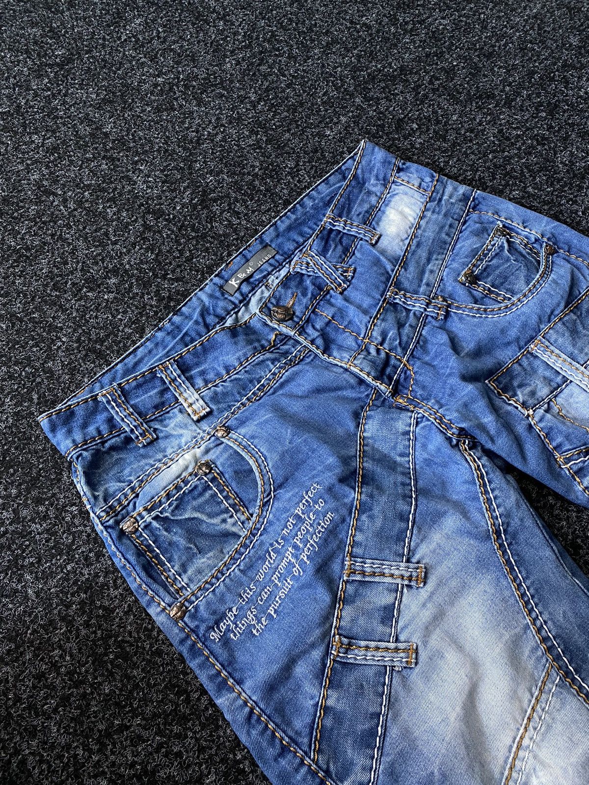 Japanese Brand × Rock Revival Y2K Kosmo Lupo Denim Jeans Blue Multipockets Rare Size 34 Size US 34 / EU 50 - 6 Thumbnail