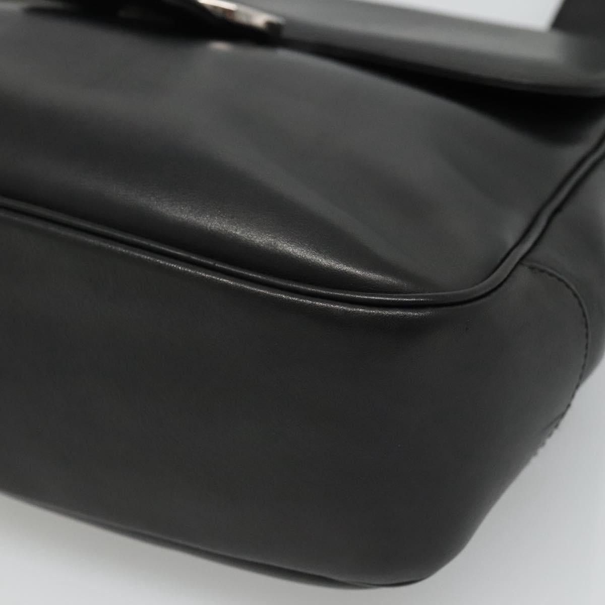 Salvatore Ferragamo Salvatore Ferragamo Gancini Shoulder Bag Leather Black Size ONE SIZE - 9 Thumbnail