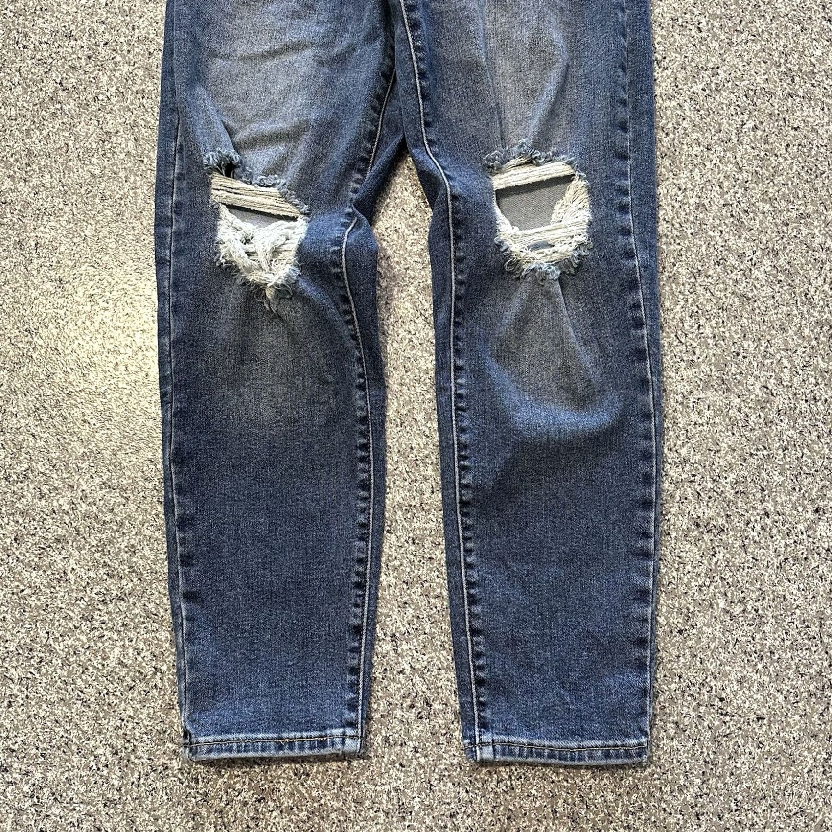 Levi's Levi's Jeans Mom Womens 26x26 Distressed High Rise Relaxed Inseam 26 Blue denim Stretch Pockets Size 26" / US 2 / IT 38 - 3 Thumbnail