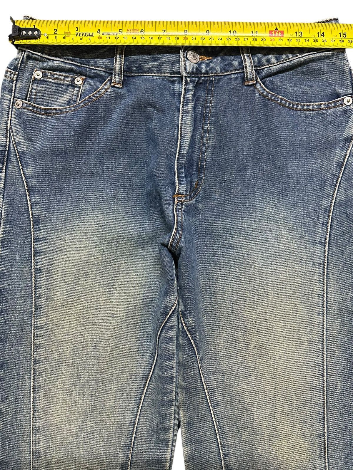 Japanese Brand Vintage Japanese Brand Mud Wash Faded Wide Leg Bootcut Jeans Size US 29 - 11 Thumbnail