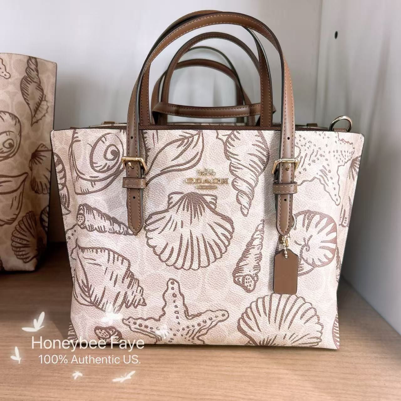 Coach Mollie Tote Bag 25 In Signature Canvas With Shell CBH63 Size ONE SIZE - 1 Thumbnail