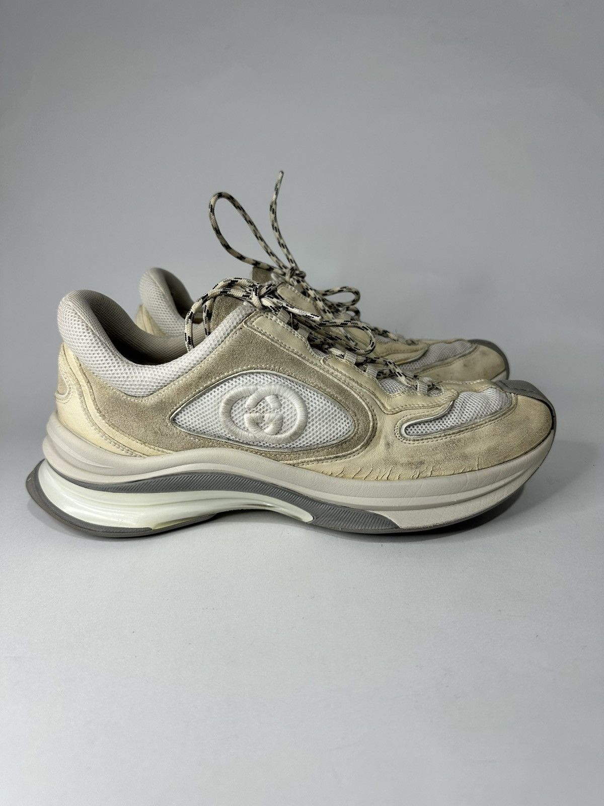 Gucci Gucci “Gucci Run” Sneakers – Beige / Off-White Size US 9 / EU 42 - 4 Thumbnail
