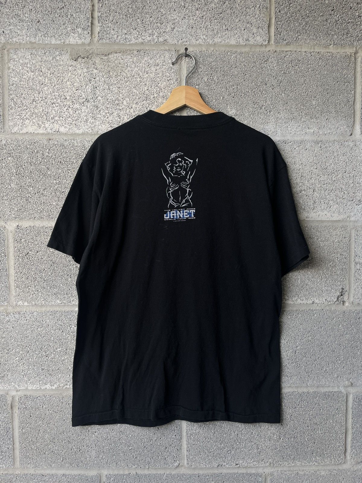 Band Tees × Vintage Vintage 90’s Janet Jackson Rope Tour Band T Shirt Size US L / EU 52-54 / 3 - 2 Thumbnail