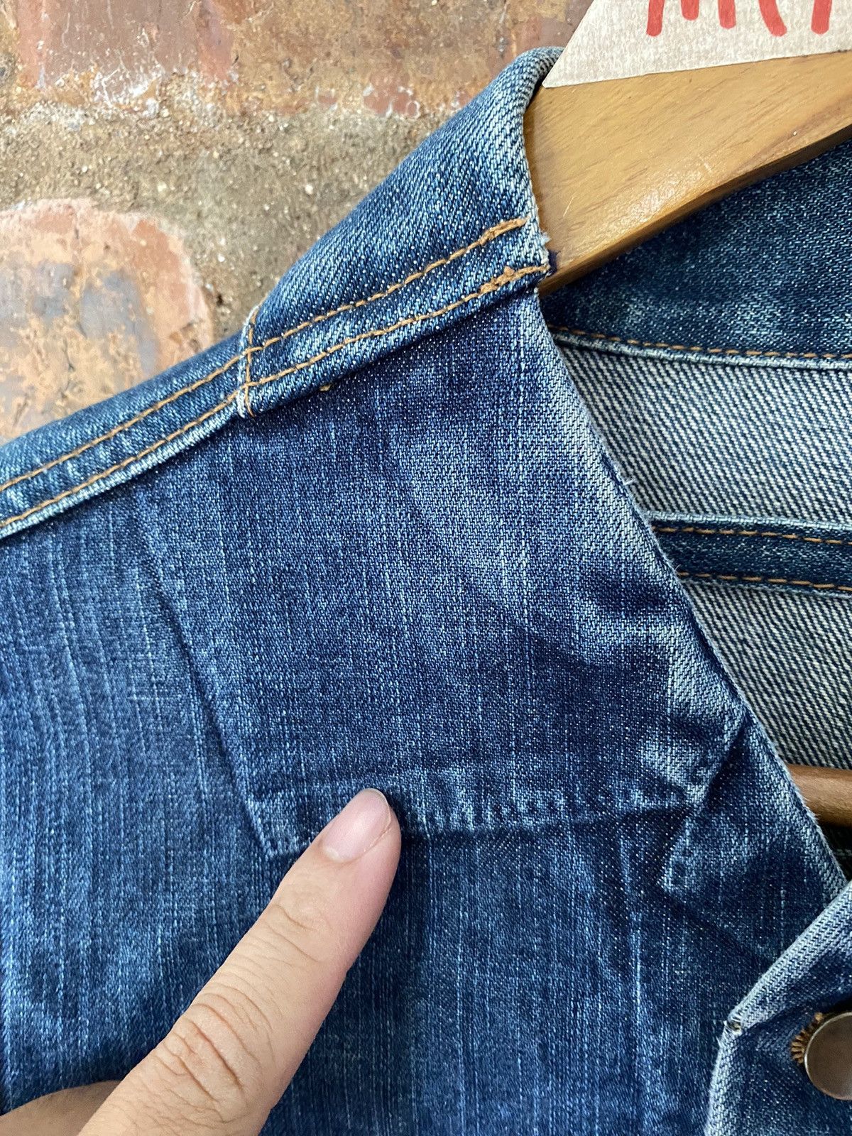 Maison MIHARA YASUHIRO 🔥2000s 🔥 OG trompe l'oeil denim Jacket Size US S / EU 44-46 / 1 - 8 Thumbnail