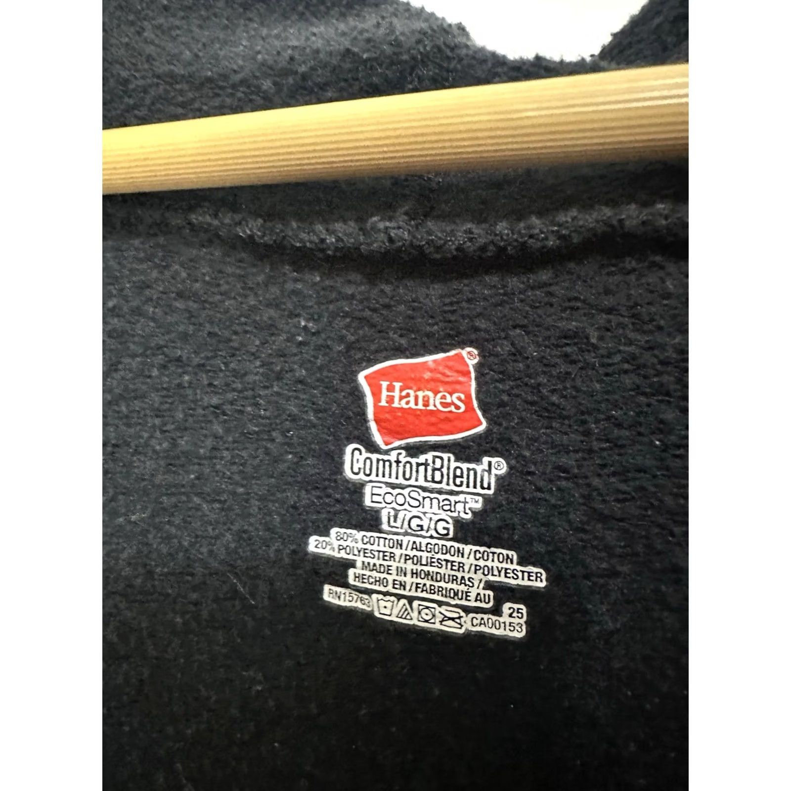 Hanes VINTAGE Hanes Hoodie Full Zip Boxy Worn Raglan Black L Girls Womens Skate Grunge 90s Splash Paint Sneakers? Size L / US 10 / IT 46 - 3 Thumbnail